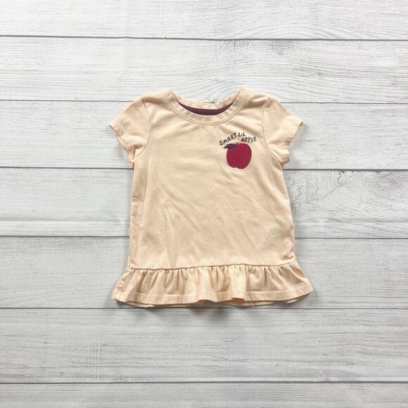 Cat & Jack Other - Cat & Jack Peplum Apple Shirt